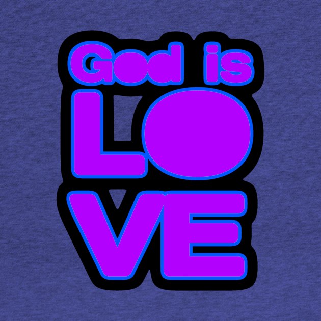 God is Love Purple by AlondraHanley